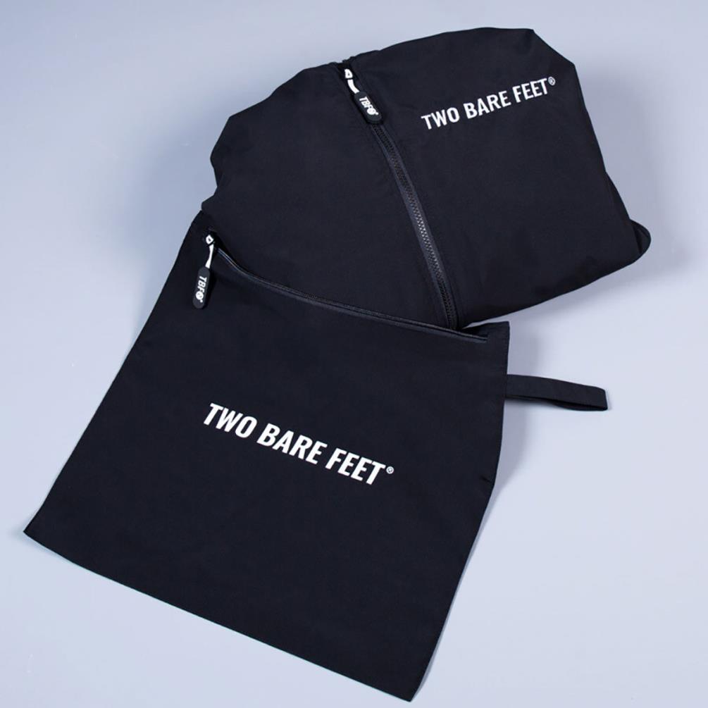 Two Bare Feet Weatherproof Packable Changing Robe & Travel Bag - Black / Black Extra Image 5